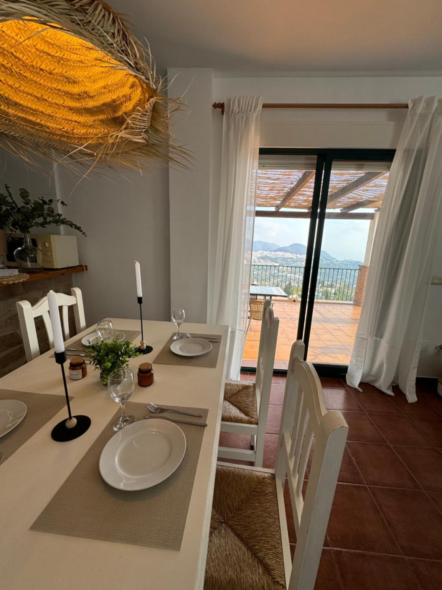 Villa En Frigiliana Con Piscina, Jacuzzi Y Espectaculares Vistas 외부 사진